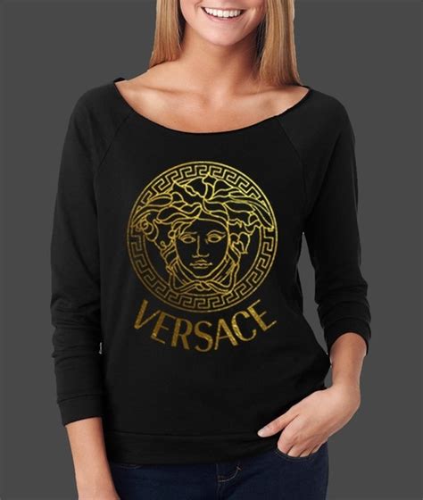 versace t shirt ladies|versace long sleeve shirts women's.